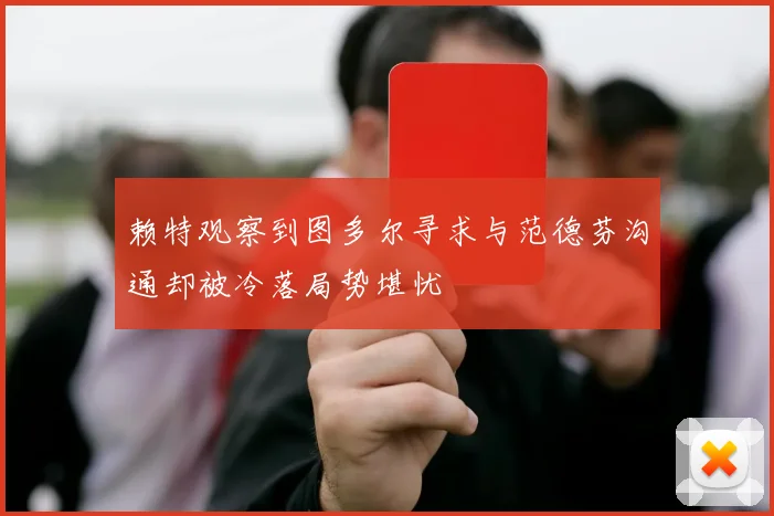 赖特观察到图多尔寻求与范德芬沟通却被冷落局势堪忧